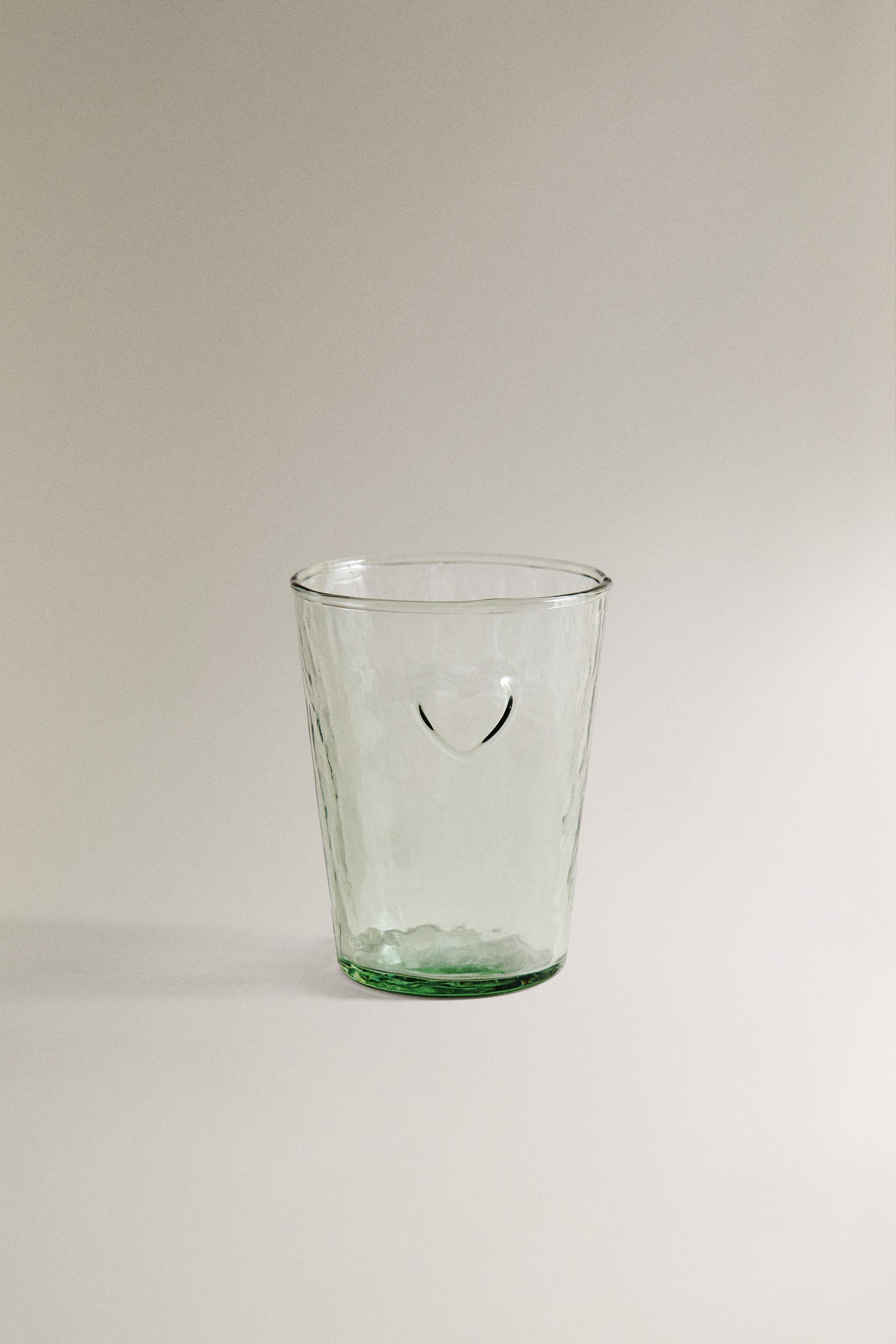 CHRISTMAS HEART GLASS TUMBLER